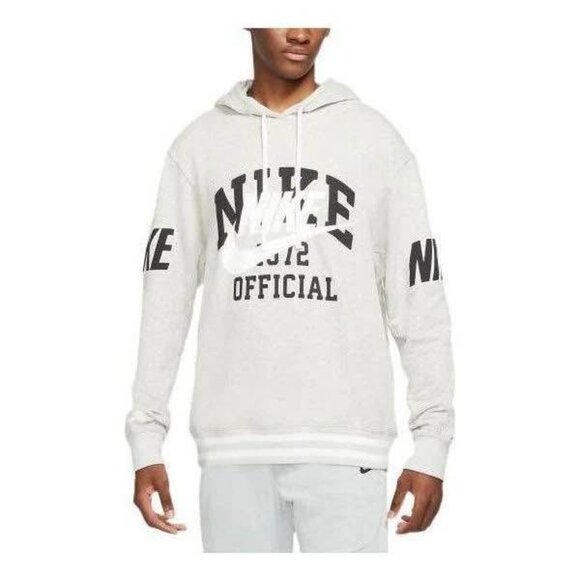 Nike Sportswear French Terry Pullover Hoodie Gray (Small) DD6168-050 - Picture 5 of 9